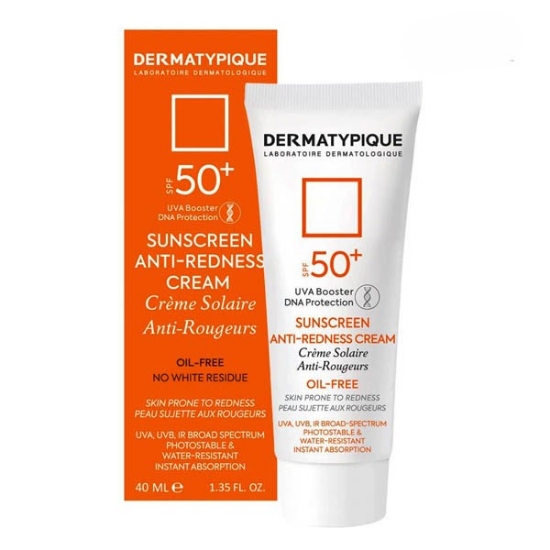 تصویر  ضد آفتاب پوست قرمز و حساس SPF50 درماتیپیک - بی رنگ