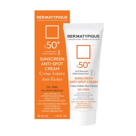 تصویر  کرم ضد آفتاب فاقد چربی ضد لک و روشن کننده SPF 50 درماتیپیک - بی رنگ
