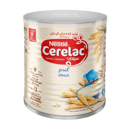 تصویر  مکمل غذای کودک سرلاک گندم به همراه شیر - از پایان 6 ماهگی