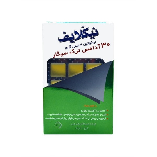 تصویر  آدامس ترک سیگار نیکولایف با طعم نعنا - 30 عددی