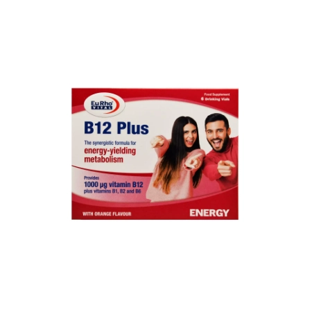 ویال خوراکی ویتامین ب 12 پلاس یوروویتال - 6عددی 