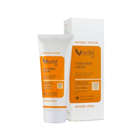 تصویر  کرم ضد آفتاب SPF50 وچه مناسب پوست خشک و معمولی - بی رنگ