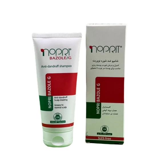 تصویر  شامپو ضد شوره پوست سر چرب و معمولی نوپری بازول جی نوپریت - 200 میلی لیتر