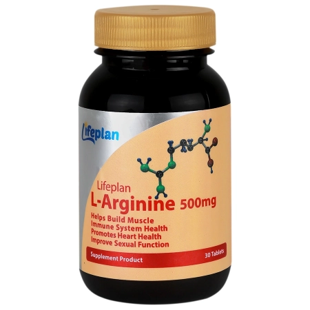 تصویر  قرص ال آرژنین 500 لایف پلن - 30 عددی