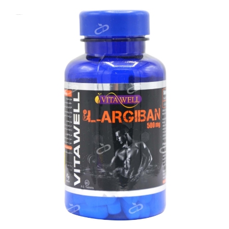 تصویر  قرص ال آرژنین 500 میلی گرم ویتاول - 60 عددی