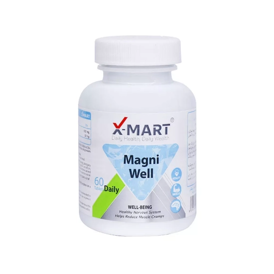 تصویر  قرص منیزیم ب6 مگنی ول ایکس مارت - 60 عددی