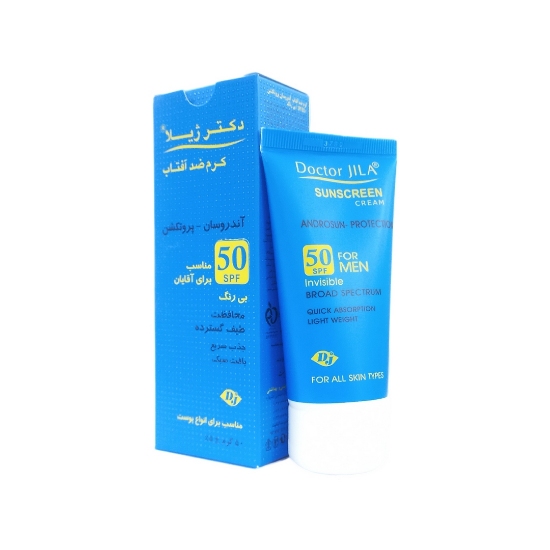 کرم ضد آفتاب آقایان SPF50 دکتر ژیلا - بی رنگ