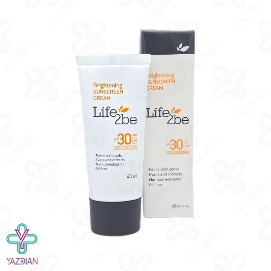 کرم ضد آفتاب روشن کننده SPF30 فاقد چربی لایف توبی – بژ طبیعی