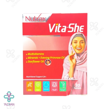قرص مولتی ویتامین بانوان وایتا شی نوتراکس - 30 عددی