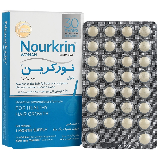 تصویر  قرص تقویت مو بانوان نورکرین فارمامدیکو - 60 عددی 