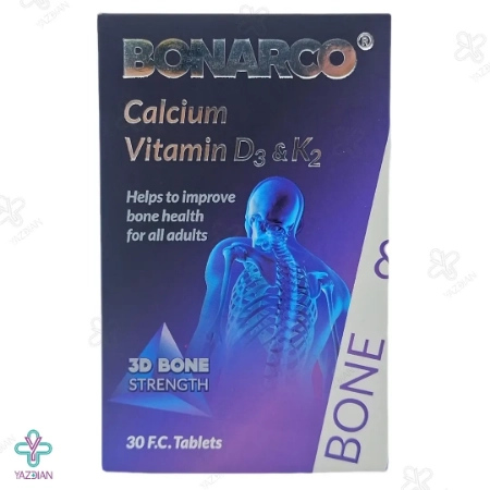 قرص مفاصل کلسیم د3 بون آرکو عبیدی - 30 عددی
