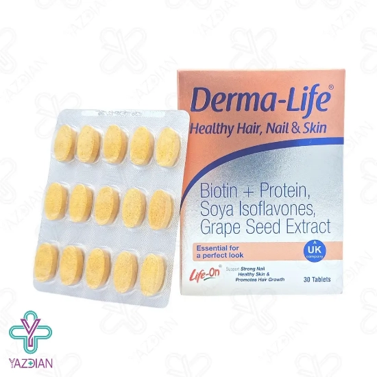 قرص تقویت مو درما لایف لایف آن - 30 عددی 