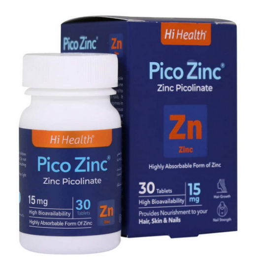قرص زینک 15 میلی گرم پیکو زینک های هلث - 30 عددی