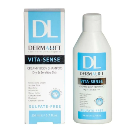 تصویر  شامپو بدن کرمی پوست خشک و حساس درمالیفت - 200 میلی لیتر