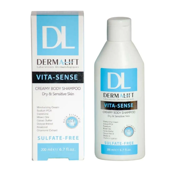 تصویر  شامپو بدن کرمی پوست خشک و حساس درمالیفت - 200 میلی لیتر