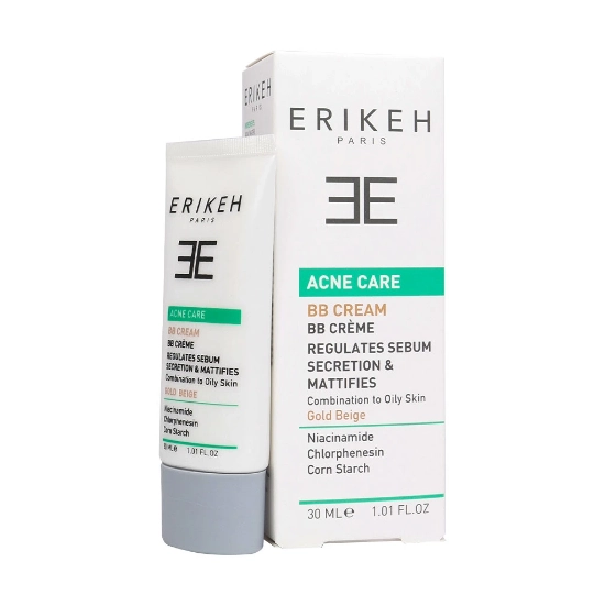 تصویر  بی بی کرم ضدآکنه پوست چرب تا مختلط اریکه بژ طلایی - 30 میلی لیتر