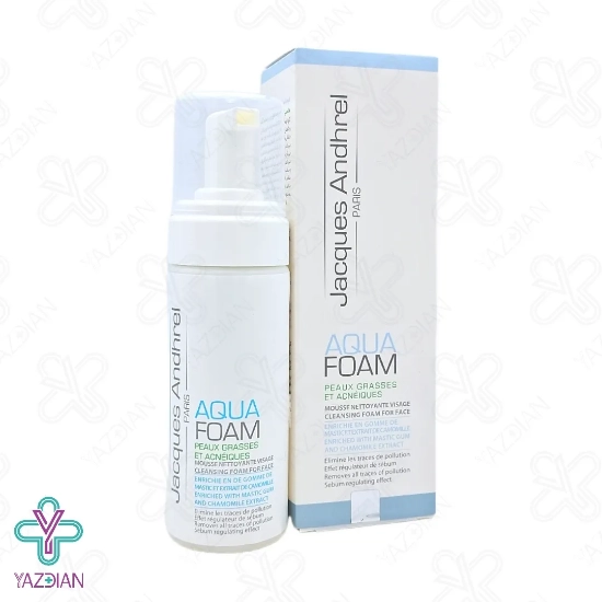 فوم شستشو صورت چرب آکوا فوم ژاک آندرل - 150 میلی لیتر