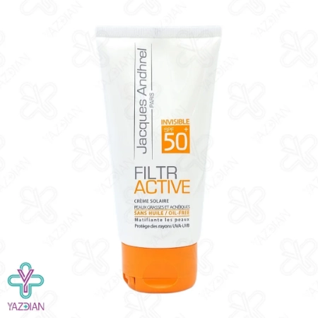 کرم ضد آفتاب SPF50 فاقد چربی پوست چرب ژاک آندرل - بی رنگ