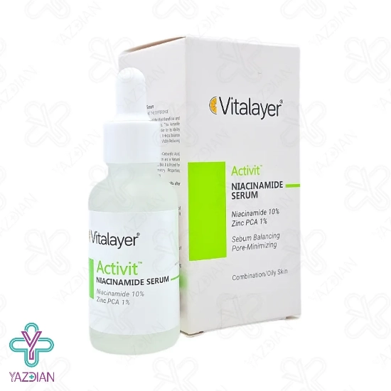 سرم ضد جوش نیاسین آمید اکتی ویت ویتالیر - 30 میلی لیتر