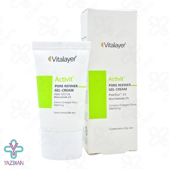 ژل کرم جمع کننده منافذ باز پوست اکتی ویت ویتالیر - 30 میلی لیتر