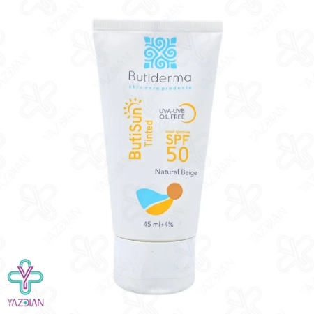 کرم ضد آفتاب SPF50 فاقد چربی بیوتی درما – بژ طبیعی