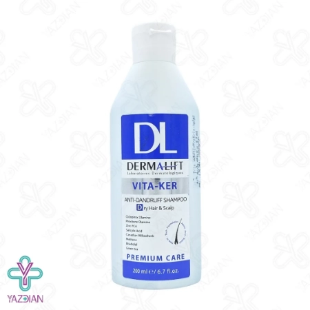 شامپو ضد شوره موهای خشک ویتاکر درمالیفت - 200 میلی لیتر