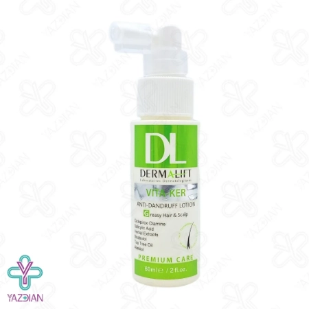 لوسیون ضد شوره چرب ویتاکر درمالیفت - 60 میلی لیتر	