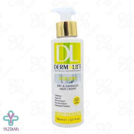 کرم موهای خشک و آسیب دیده ویتادرای درمالیفت - 150 میلی لیتر	