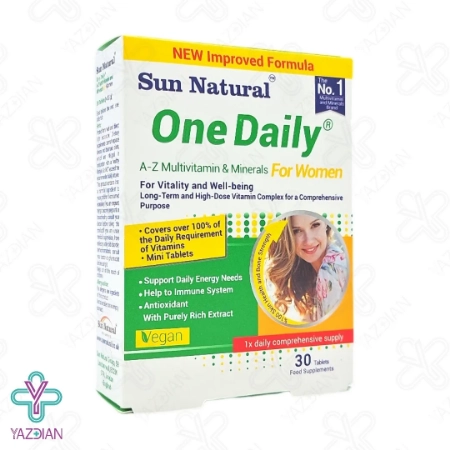 قرص مولتی ویتامین مینرال بانوان وان دیلی سان نچرال - 30 عددی