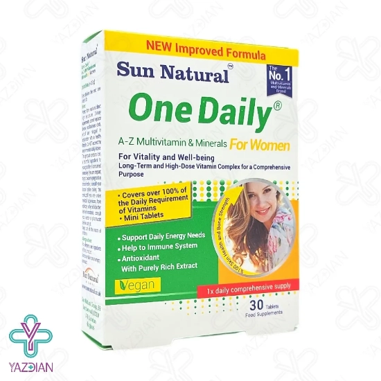 قرص مولتی ویتامین مینرال بانوان وان دیلی سان نچرال - 30 عددی