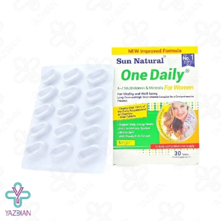 قرص مولتی ویتامین مینرال بانوان وان دیلی سان نچرال - 30 عددی