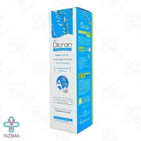 فوم شستشو صورت پوست چرب و ضد آکنه دیترون - 150 میلی لیتر
