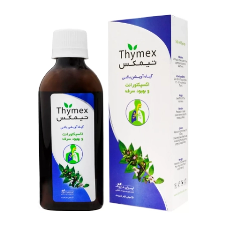 تصویر  شربت ضد سرفه گیاهی آویشن تیمکس ایران داروک - 140 میلی لیتر