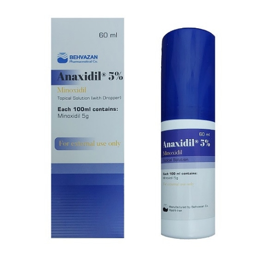 تصویر  محلول ماینوکسیدیل 5 درصد آناکسیدیل بهوزان - 60 میلی لیتر