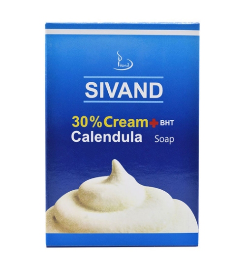 تصویر  صابون مرطوب کننده کرم دار 30 درصد کالاندولا سیوند - 90 گرم