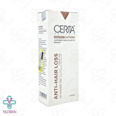 شامپو تقویت کننده و ضد ریزش موهای چرب و معمولی کافئین سریتا - 200 میلی لیتر 