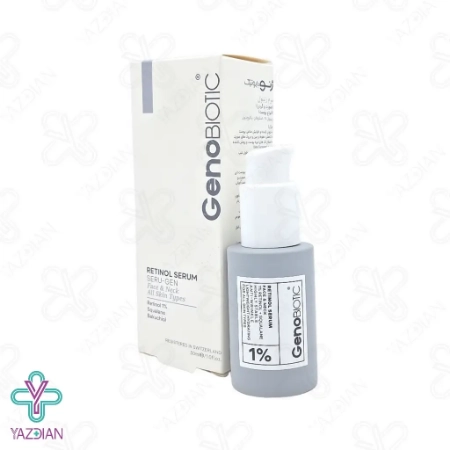سرم رتینول یک درصد صورت و گردن ژنوبایوتیک - 30 میلی لیتر