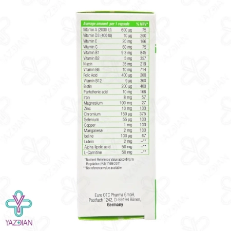 کپسول مولتی ویتامین افراد دیابتی آپوویتال - 30 عددی	