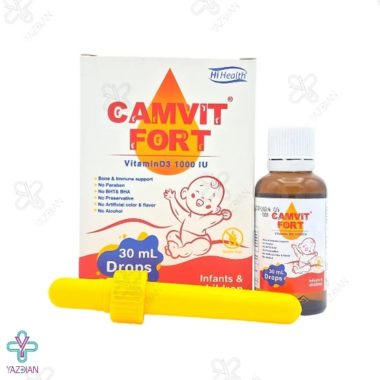 قطره ویتامین د3 1000 کامویت فورت های هلث - 30 میلی لیتر