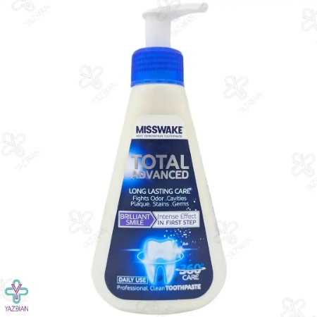 خمیر دندان کامل توتال ادونسد پمپی میسویک - 185 میلی لیتر