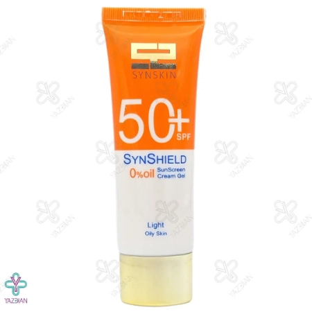 کرم ژل ضد آفتاب SPF50 فاقد چربی ساین اسکین - بژ روشن	