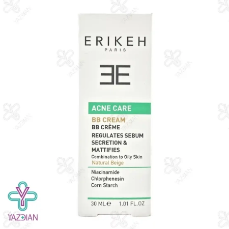 بی بی کرم ضدآکنه پوست چرب تا مختلط اریکه بژ طبیعی - 30 میلی لیتر