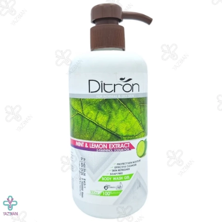 شامپو ژل خنک کننده بدن حاوی خیار و نعنا دیترون - 500 میلی لیتر	