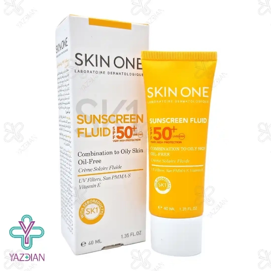 فلوئید ضد آفتاب فاقد چربی SPF 50 اسکین وان - بی رنگ