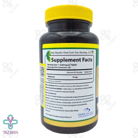 قرص آرامبخش ملاتونین واناتونین گلد 10 میلی گرم نورم لایف - 60 عددی