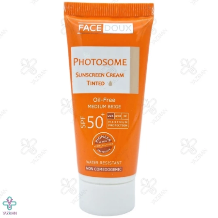 کرم ضد آفتاب SPF50 فاقد چربی فیس دوکس - بژ متوسط