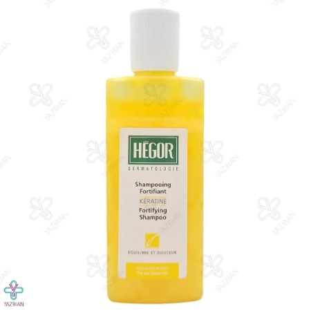 شامپو کراتین تقویت کننده هگور مناسب موهای نازک،شکننده و آسیب دیده - 150 میلی لیتر