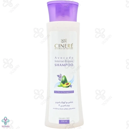 شامپو موهای خشک و شکننده آووکادو و ویتامین F سینره - 250 میلی لیتر