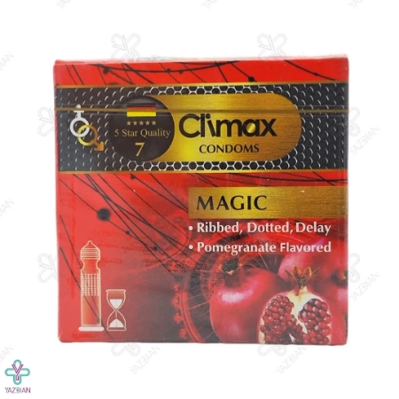 کاندوم خاردار تاخیری با رایحه انار کلایمکس - 3 عددی