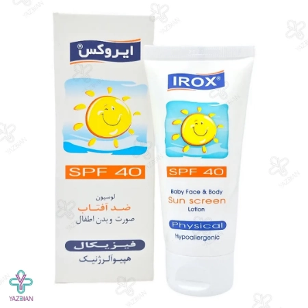 لوسیون ضد آفتاب کودکان SPF40 ایروکس - 60 میلی لیتر
